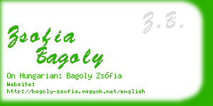 zsofia bagoly business card